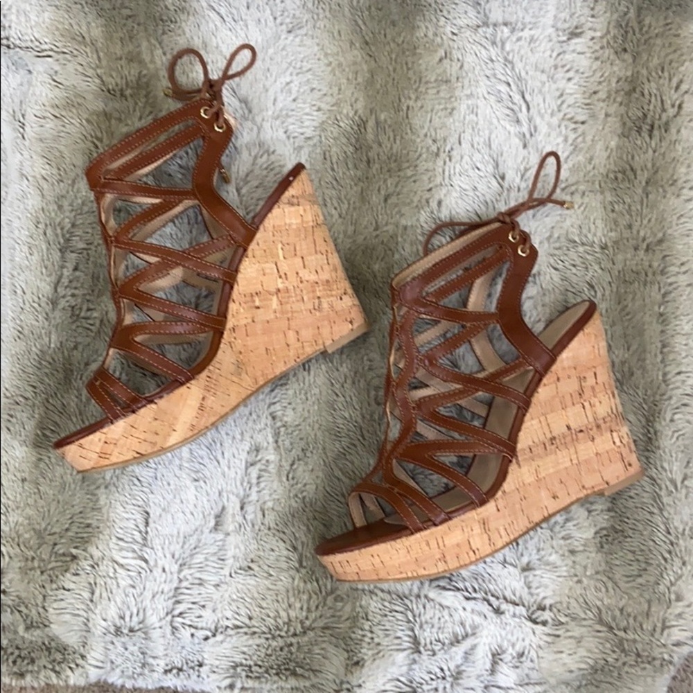 Guess cork wedges